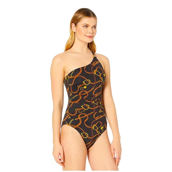 RALPH LAUREN Black Equestrian Horse Swimsuit NEW! - Picture 8 of 9